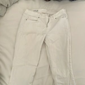 GAP skinny white jeans